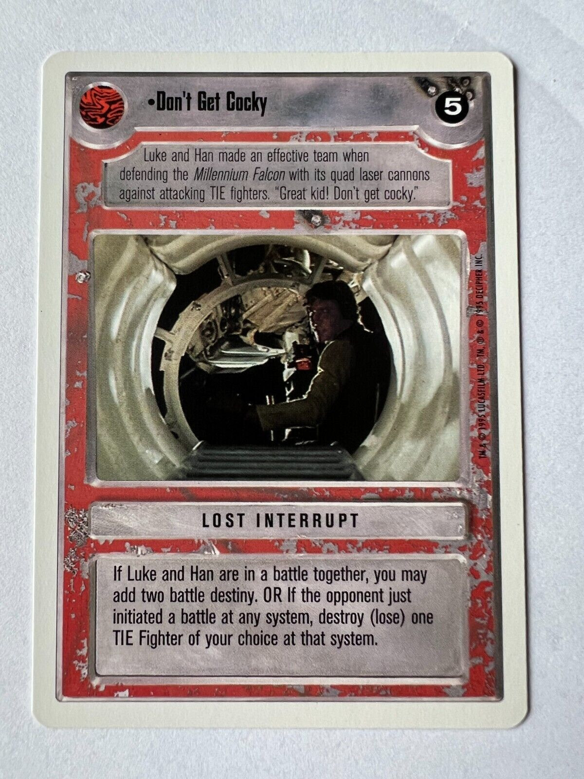 Star Wars CCG Don't Get Cocky - Premiere WB
