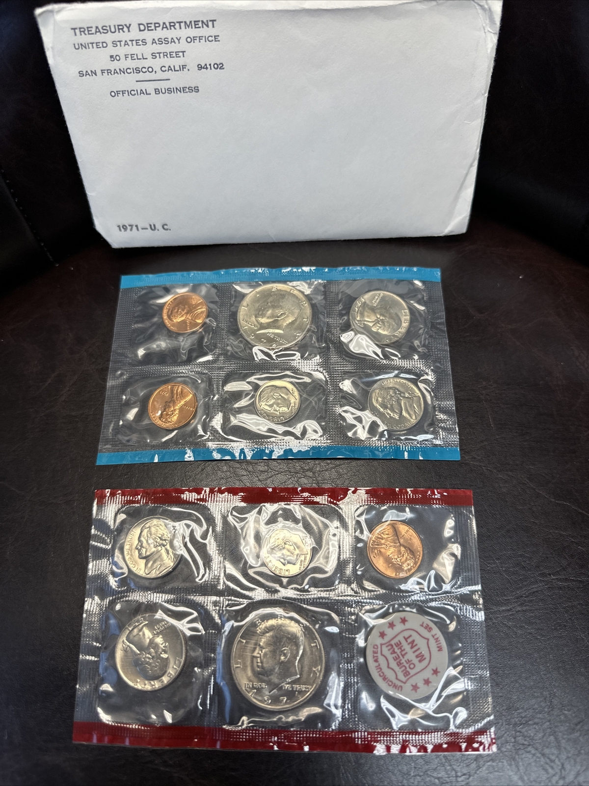 1971 P&D United States Uncirculated US Special Mint Coin Set