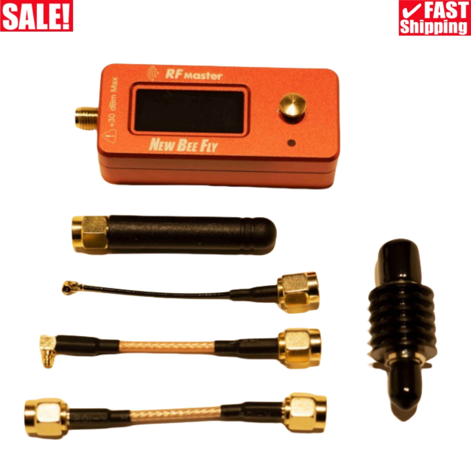 NEW BEE FLY RF Master RF Power Meter w/ 30dBm Attenuator + External Attenuator