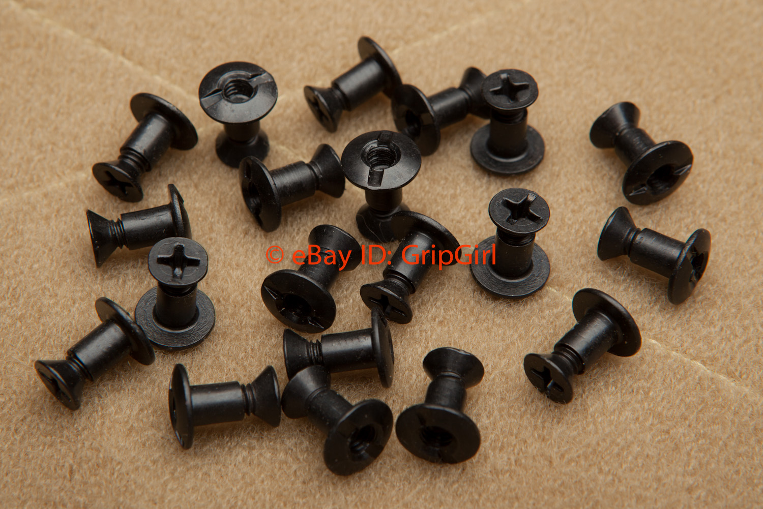 20x Pack - K1 Black Mounting Screws Assembly Hardware Kydex Holster Knife Sheath