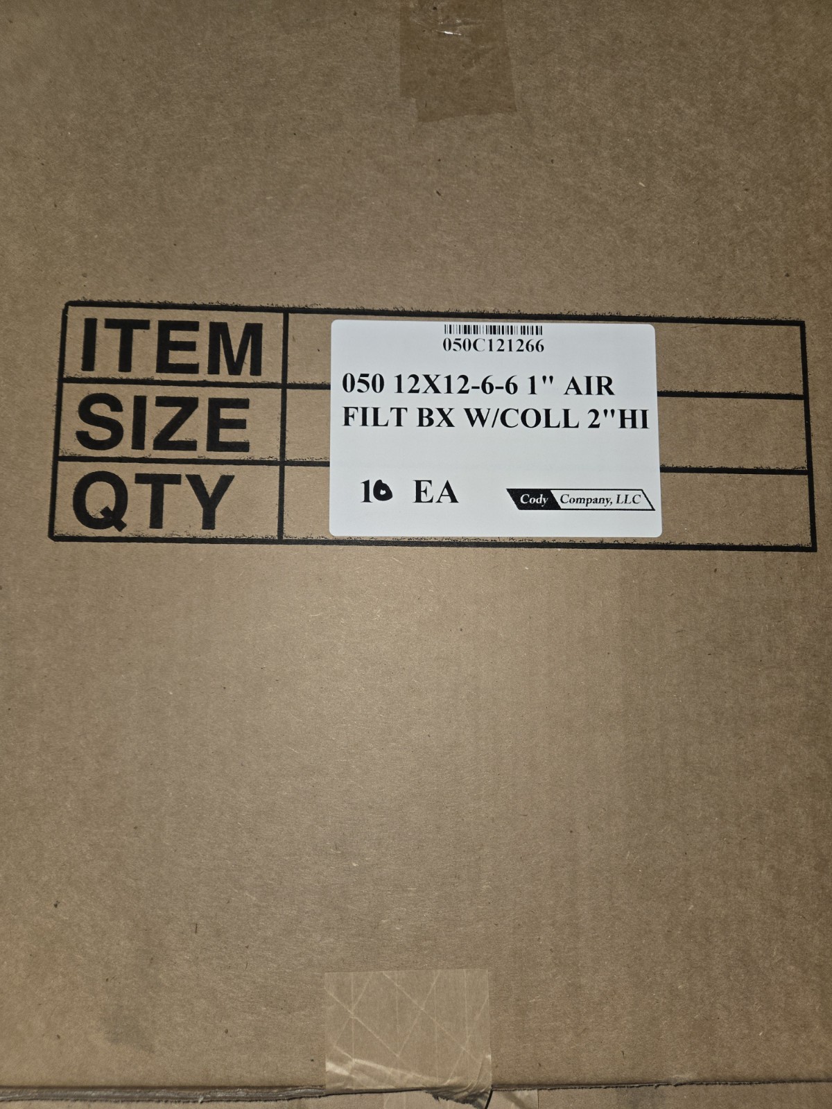 Hvac Fresh Air Filter Box 12x12x1