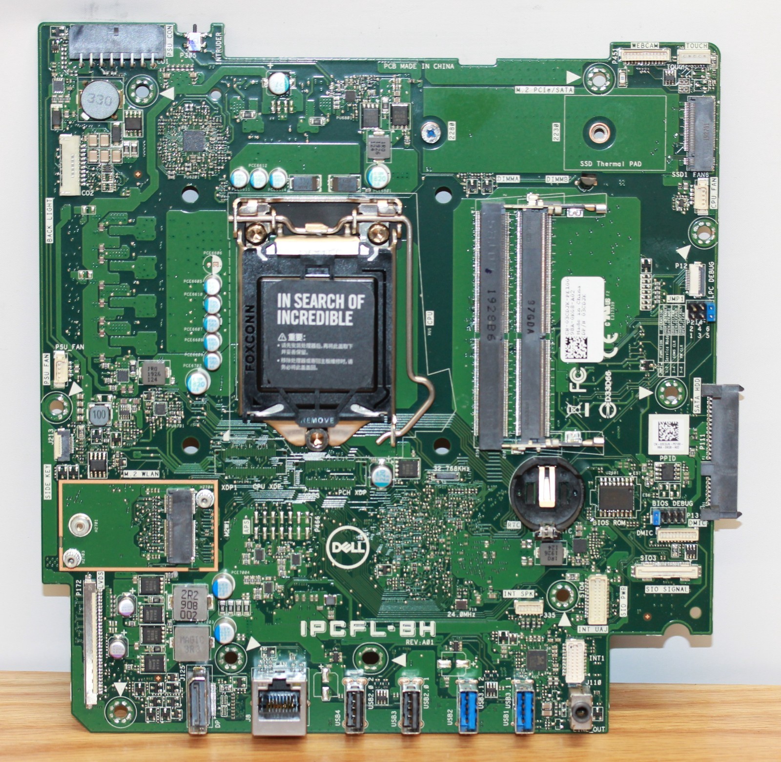 Dell Optiplex 5260 AIO Motherboard IPCFL-BH DP/N 03CDJK