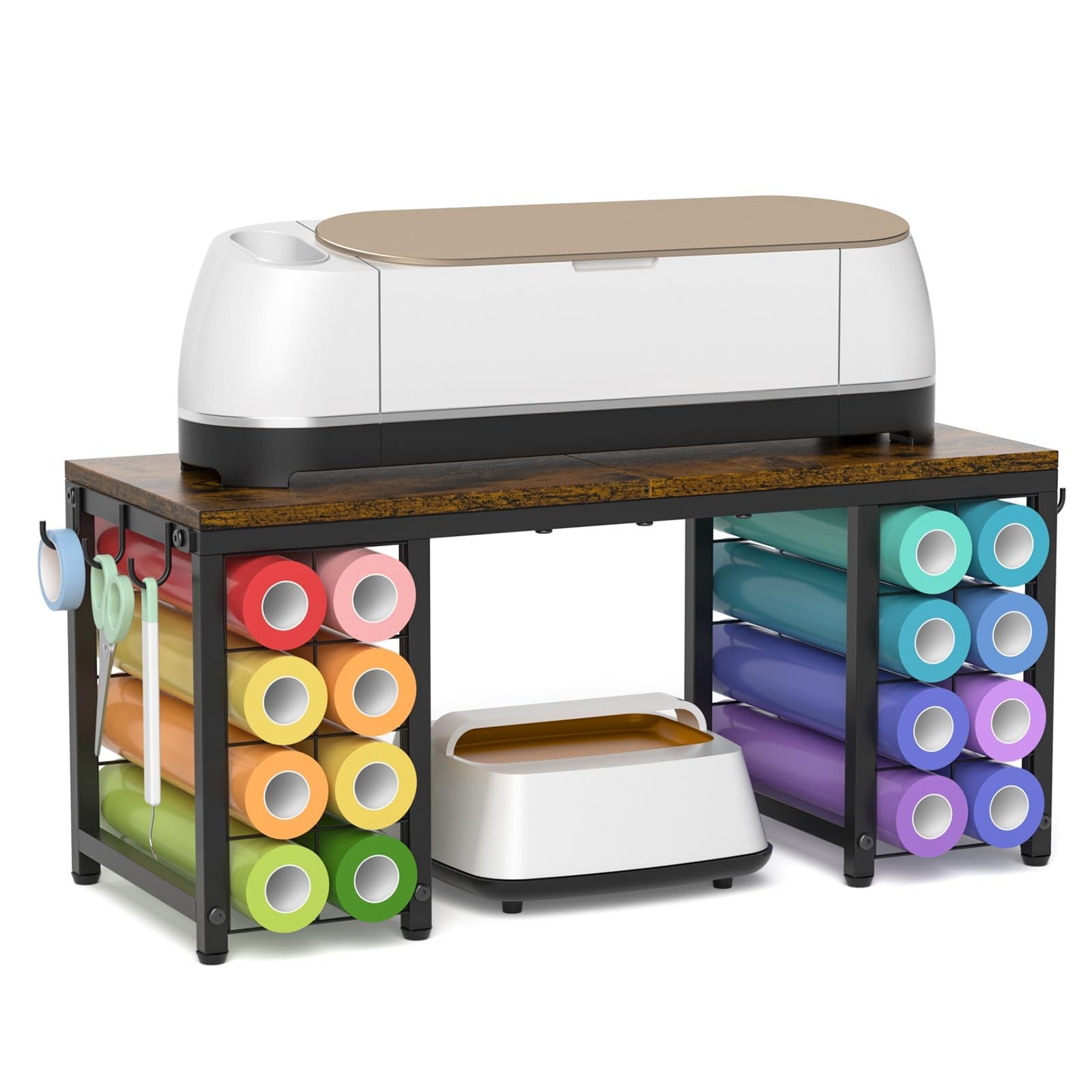ikkle Craft Organizers and Storage Compatible with Cricut Machines Craft Tabl...