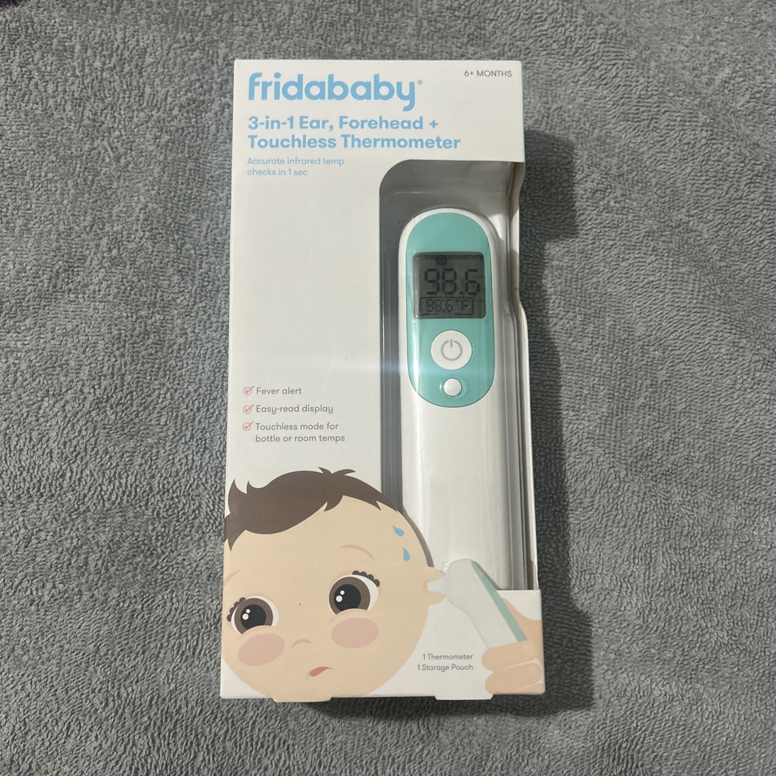 FridaBaby Forehead Thermometer - White