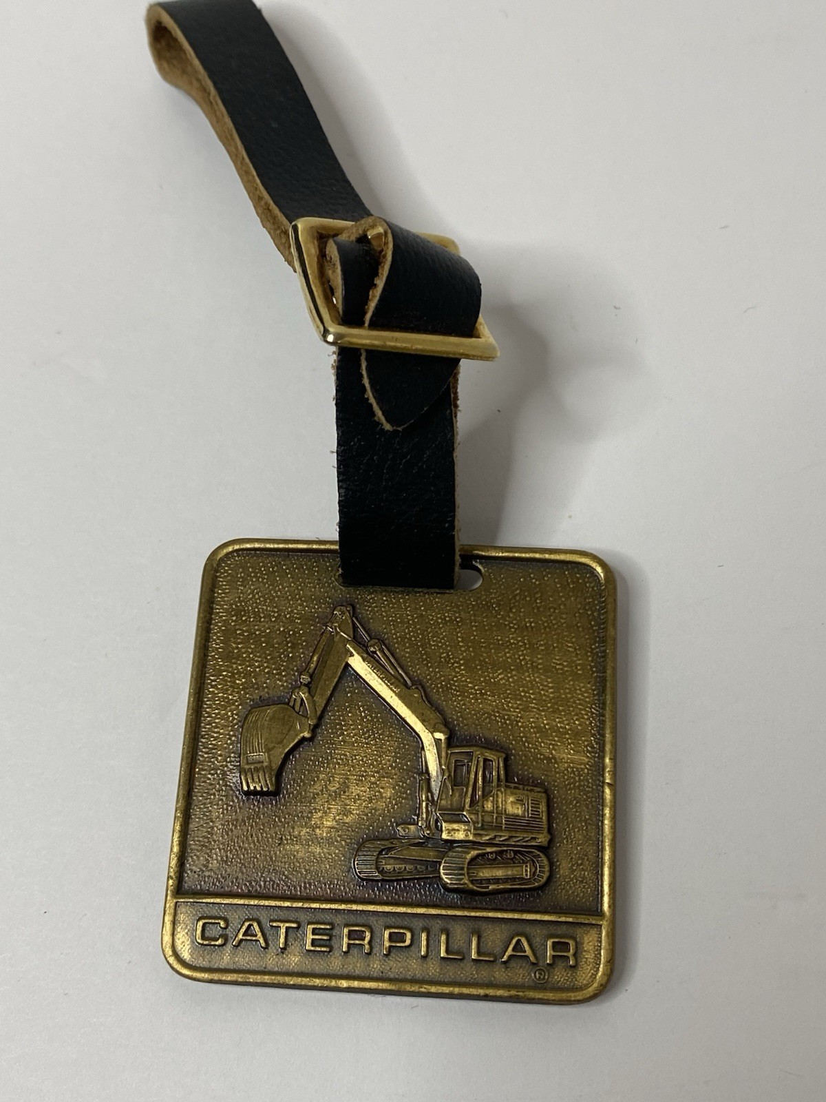 Caterpillar Cat 225 Track Excavator  Advertising Pocket Watch Fob Vintage
