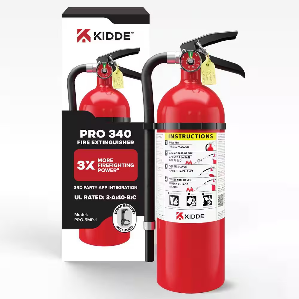 Kidde PRO 340  Fire Extinguisher ABC Rechargeable