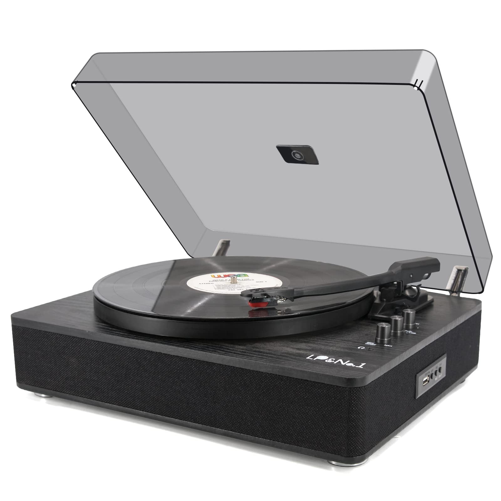 Record Player Vinyl Turntables with Built-in Speakers and USB Play&Recording ...