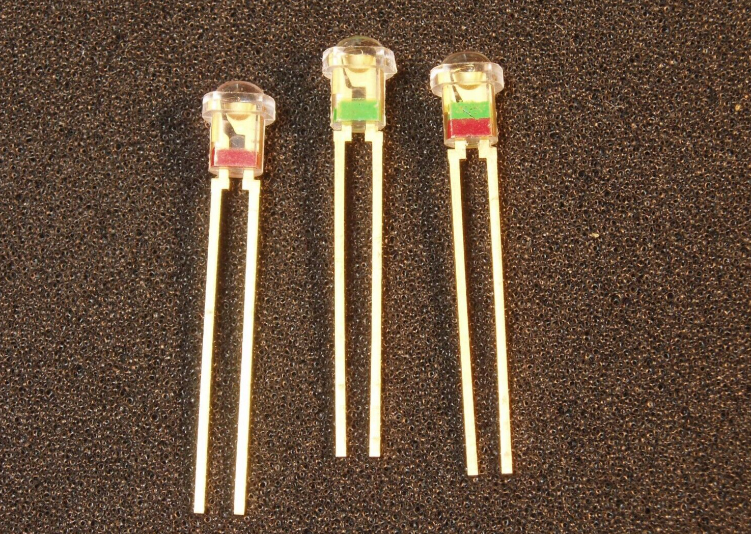 Qty 3: Rare Historic Western Electric LEDs Collectible NOS Round Style
