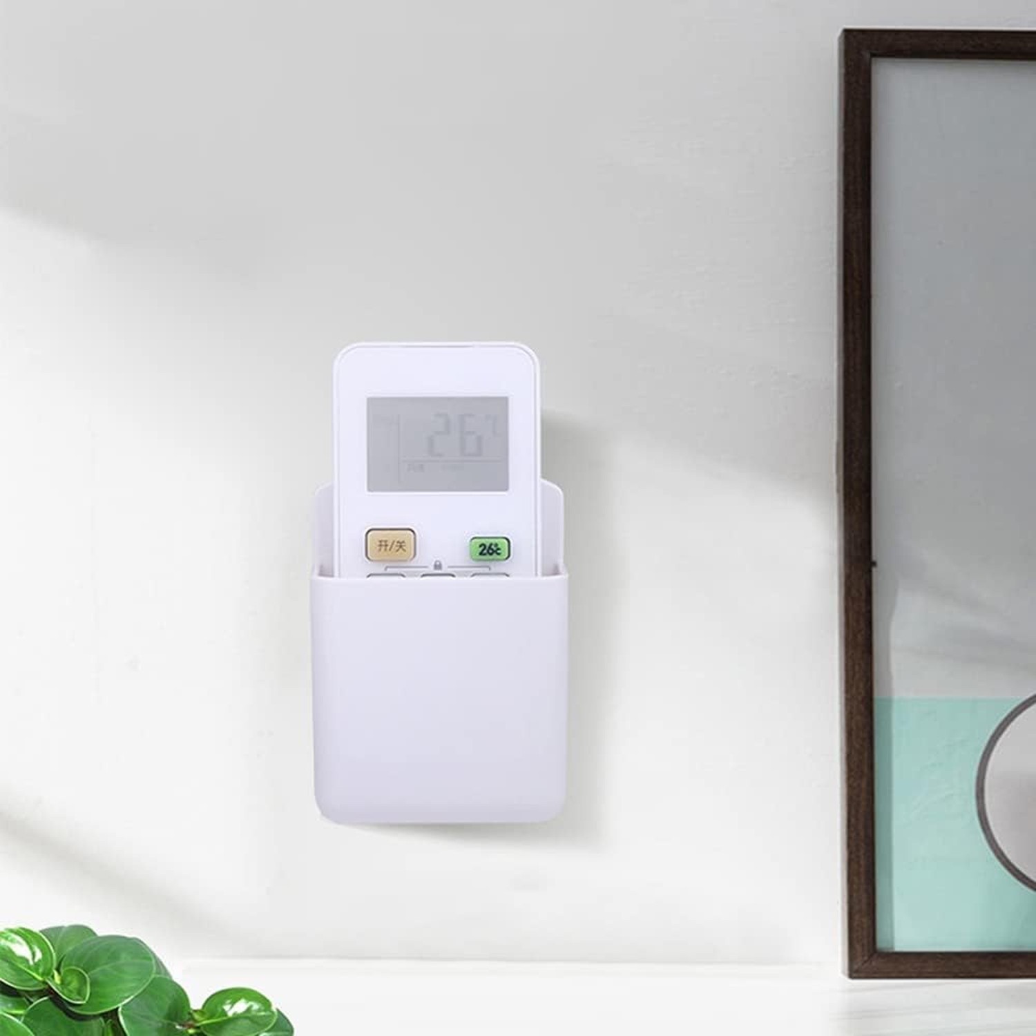 2 PCS Remote Control Holder,Hole-Free Self Adhesive Remote Holder,Wall Mount ...