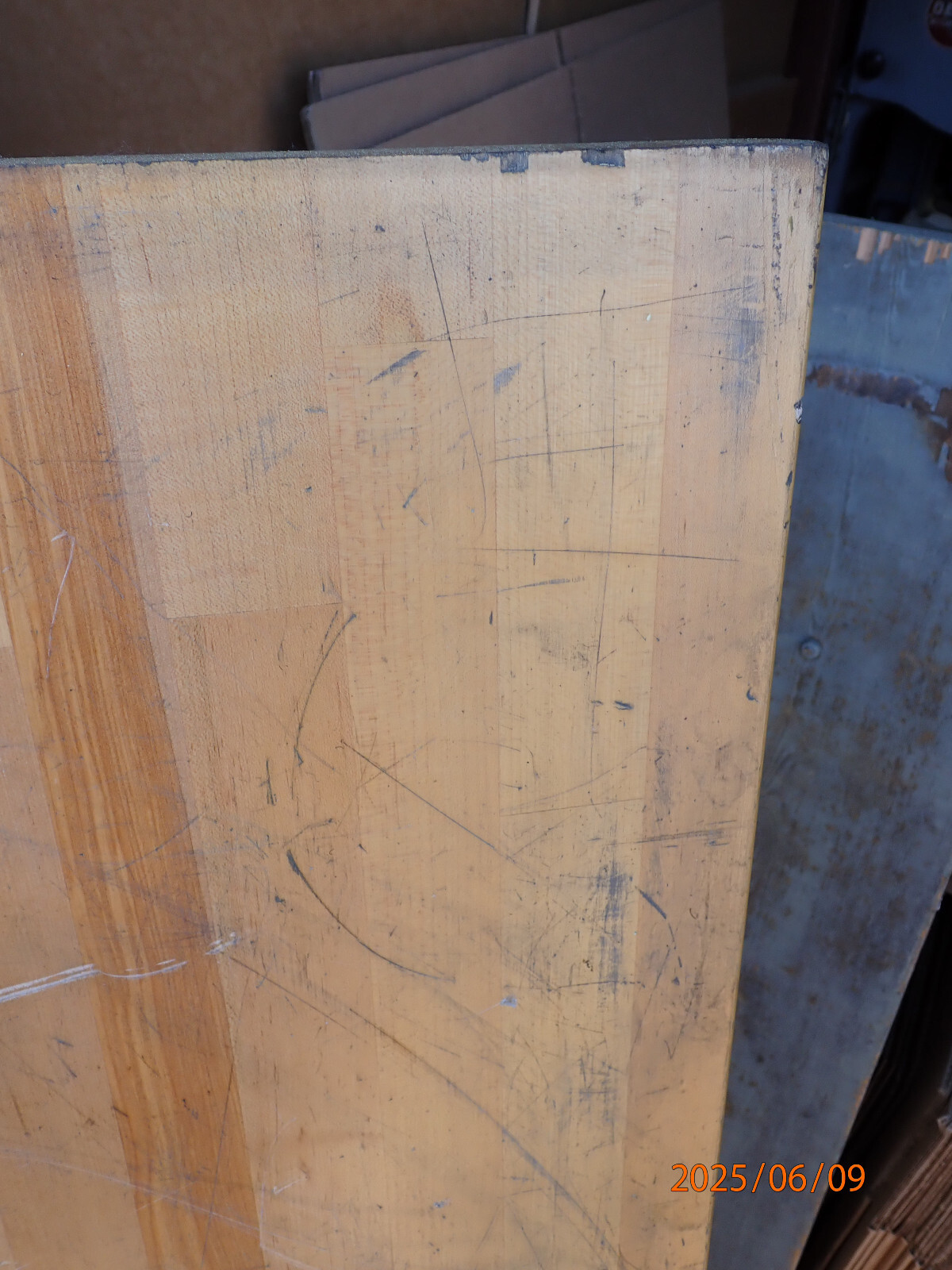 WOOD WELDED MAPLE BUTCHER BLOCK WORKBENCH WORK BENCH TOP FROM A MACHINE SHOP
