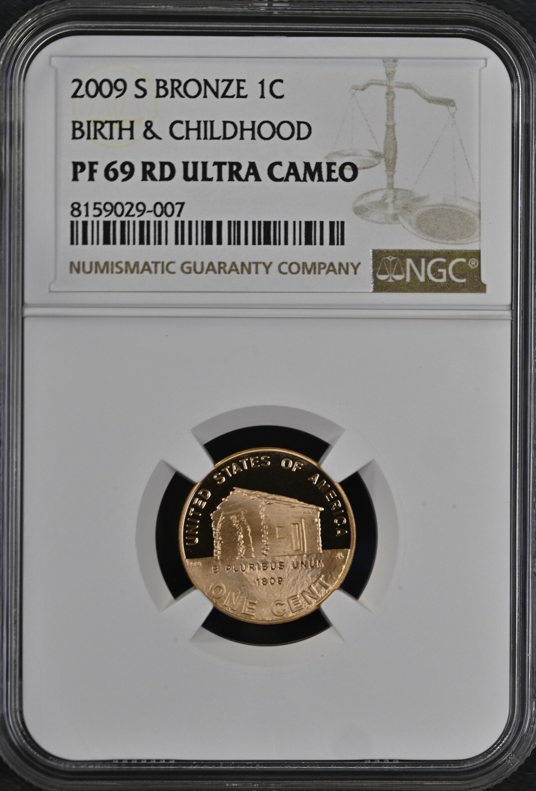 2009 S Bronze Lincoln 1¢ Birth & Childhood PF 69 RD Ultra Cameo