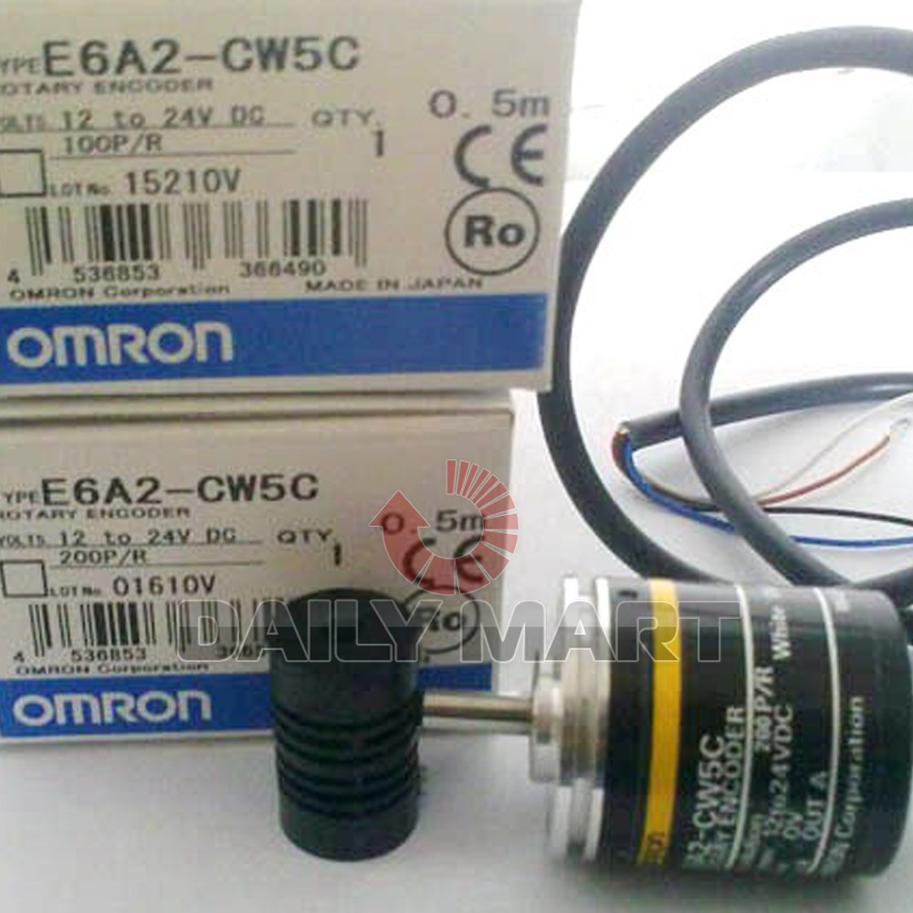Omron Rotary Encoder E6A2-CS5C E6A2CS5C 200P/R New in Box NIB Free Ship