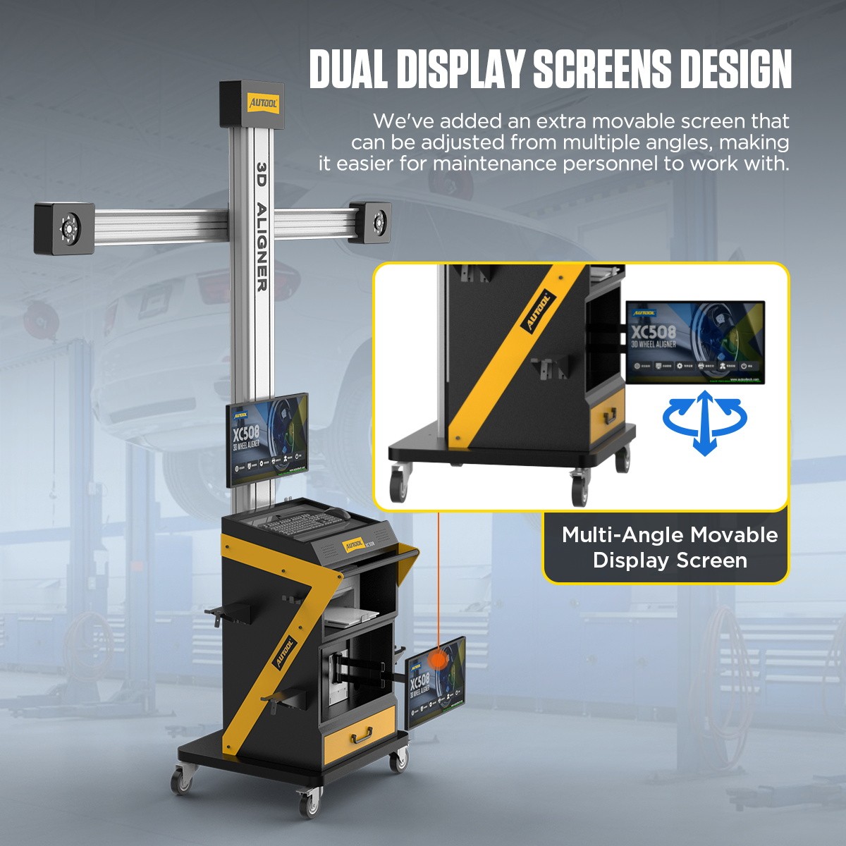 3D Wheel Alignment Machine Fully Automatic 4 Wheel Alignment Tool Professional
