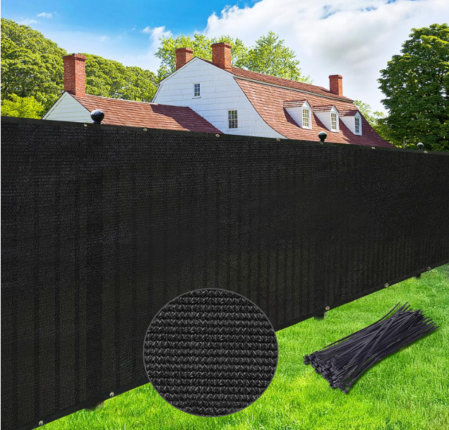 4Ft x 50Ft Black Heavy Duty Chain Link Fence Outdoor Shade Netting Mesh Fencing
