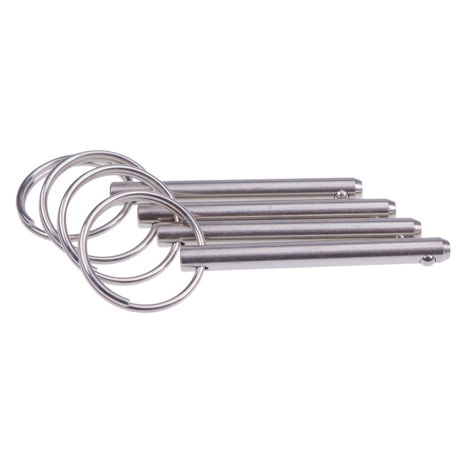 ZTUOAUMA 4X 1/4'' Diameter Simple Insert Quick Release Overall 2'', Silver