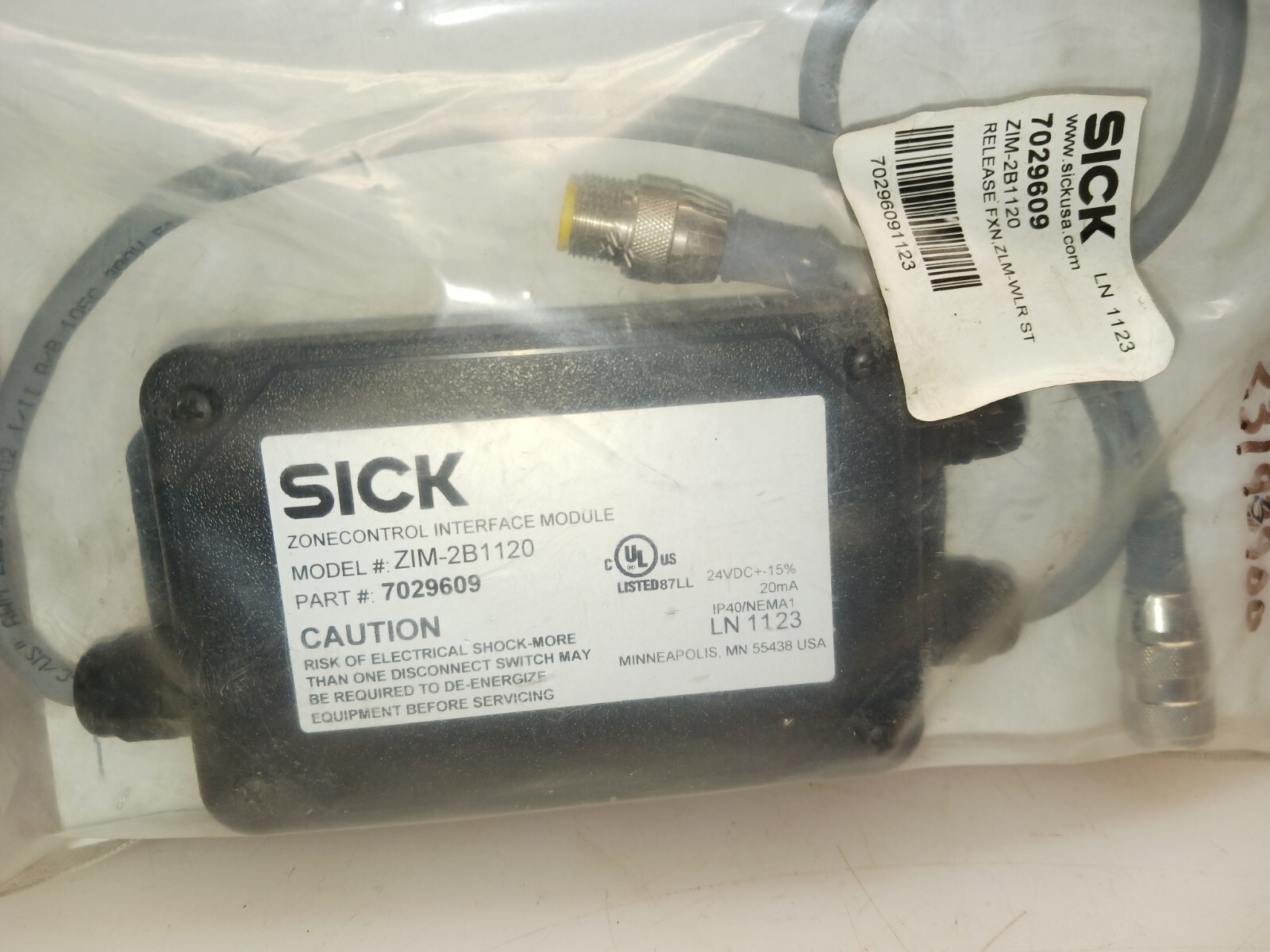 NEW SICK ZIM-2B1120 ZONE CONTROL INTERFACE 7029609