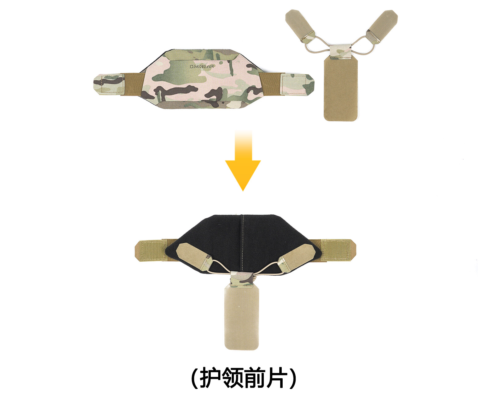 DMGEAR tactical vest universal collar 2.0 neck armor for JPC FCSK 6094 CPC Vest