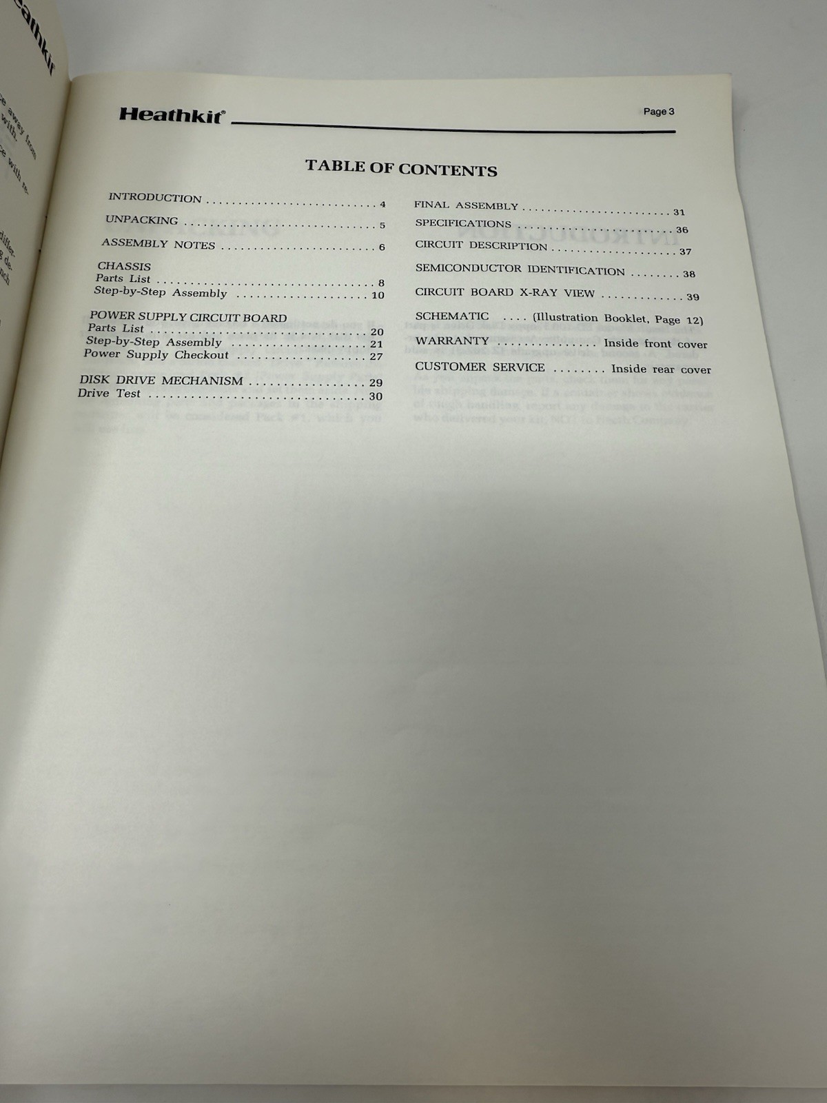 Rare Heathkit ED100 Floppy Disk Drive Assembly Manual and Schematic