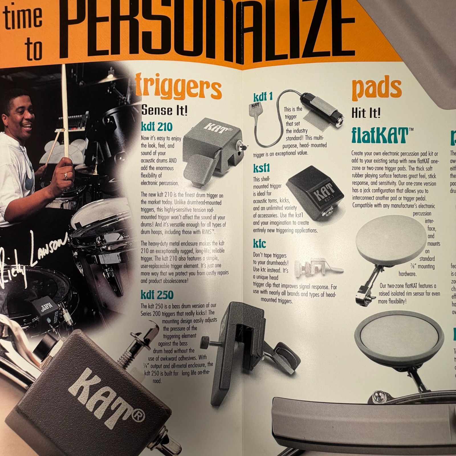 VINTAGE KAT DRUM KATALOGS AND BROCHURES