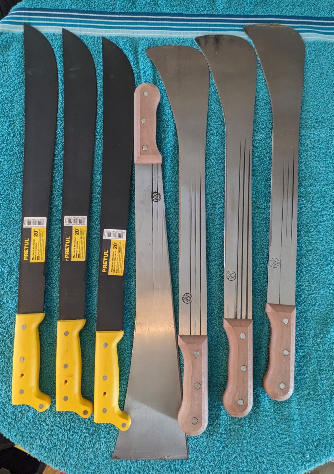 LOT of 7x MACHETES - Pretul 20" Columbia JMK jungle garden landscape NEW resale