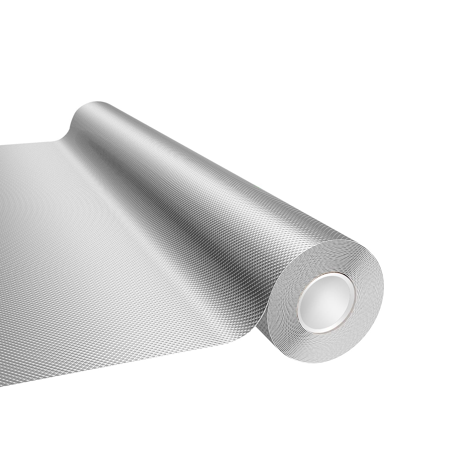 Mylar Film Roll 4FT x 120FT,6 Mil Silver Diamond Film Foil Roll,Heavy-Duty Re...
