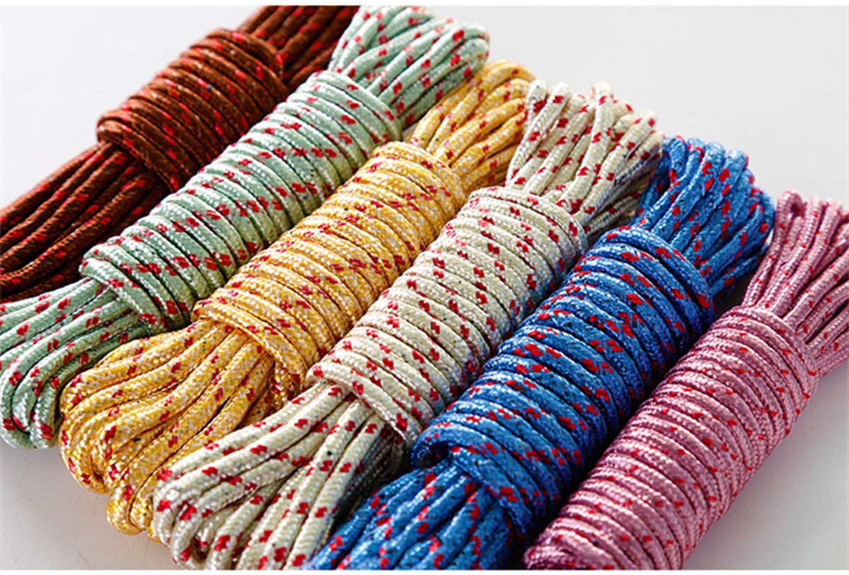 2 Pack 10M Heavy Duty Clothesline Rope Nylon Portable