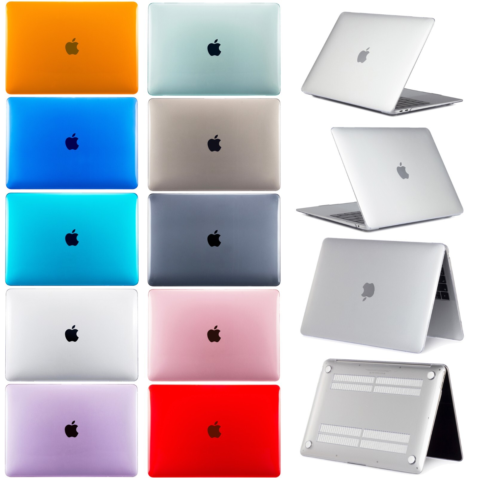 For MacBook Air M1 M2 Pro 13.3"13.6"15.4" Clear Hard Shell Case Cover 2018-2023