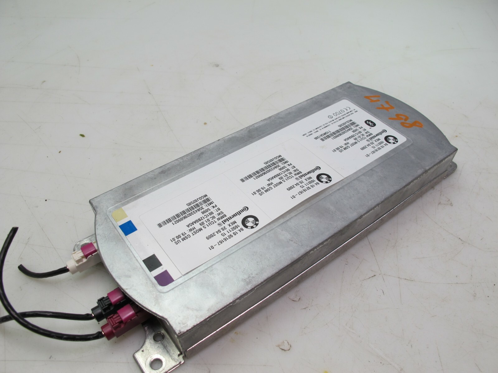 2009 Bmw 750i F01 4.4L  Bluetooth Telematics Module 9216167 OEM