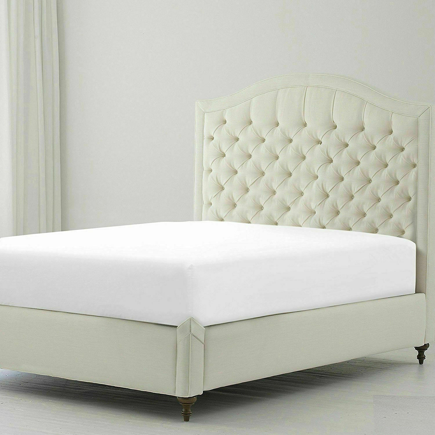 Premium 4 PCs Sheet Set 1000 Thread Count Egyptian Cotton Full Size White Solid