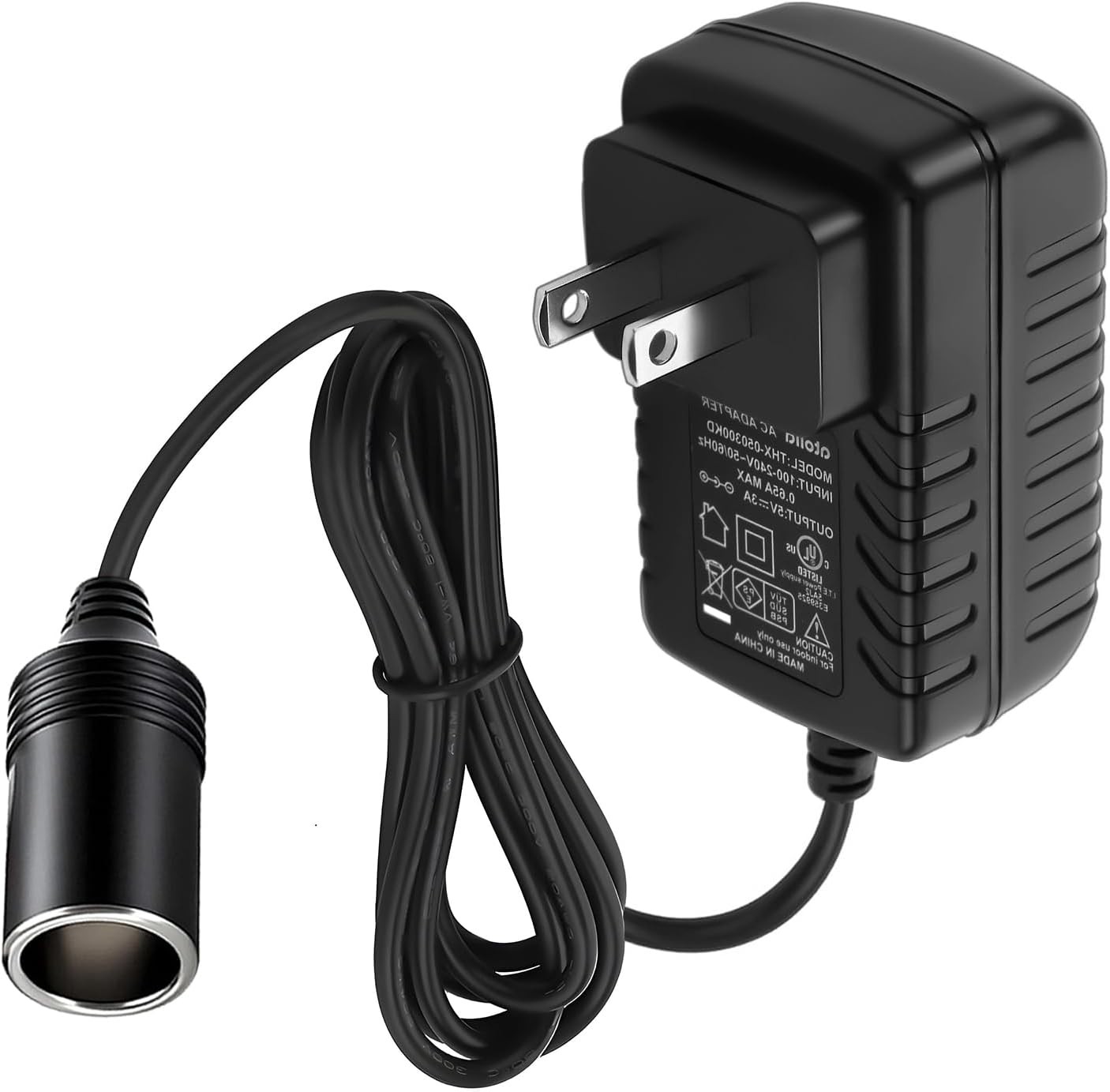 110v to 12v converter, Car Cigarette Lighter Adapter - AC to DC Color: black-1