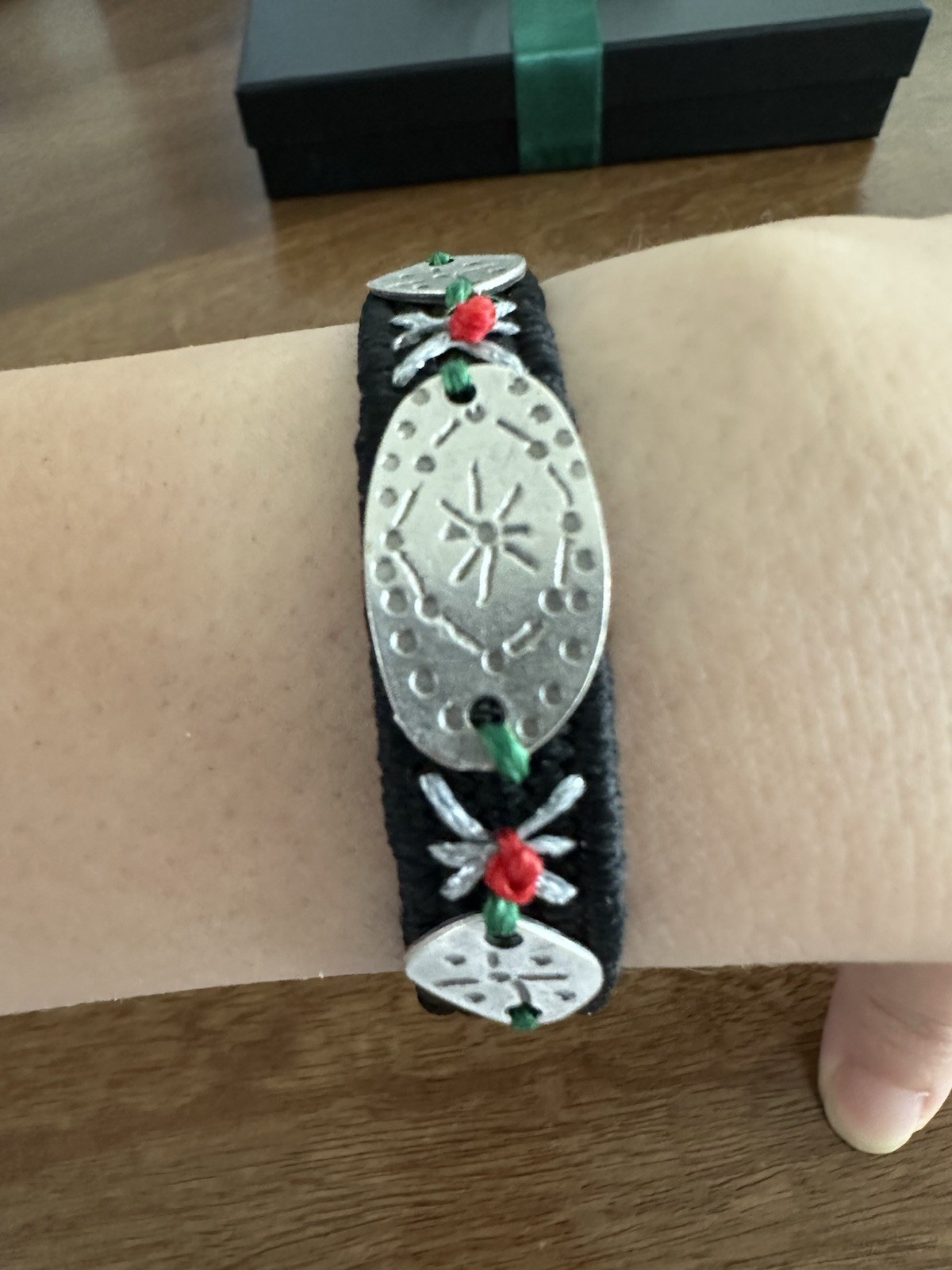 Handmade European Woven Bracelet – Artisan Metal Detail