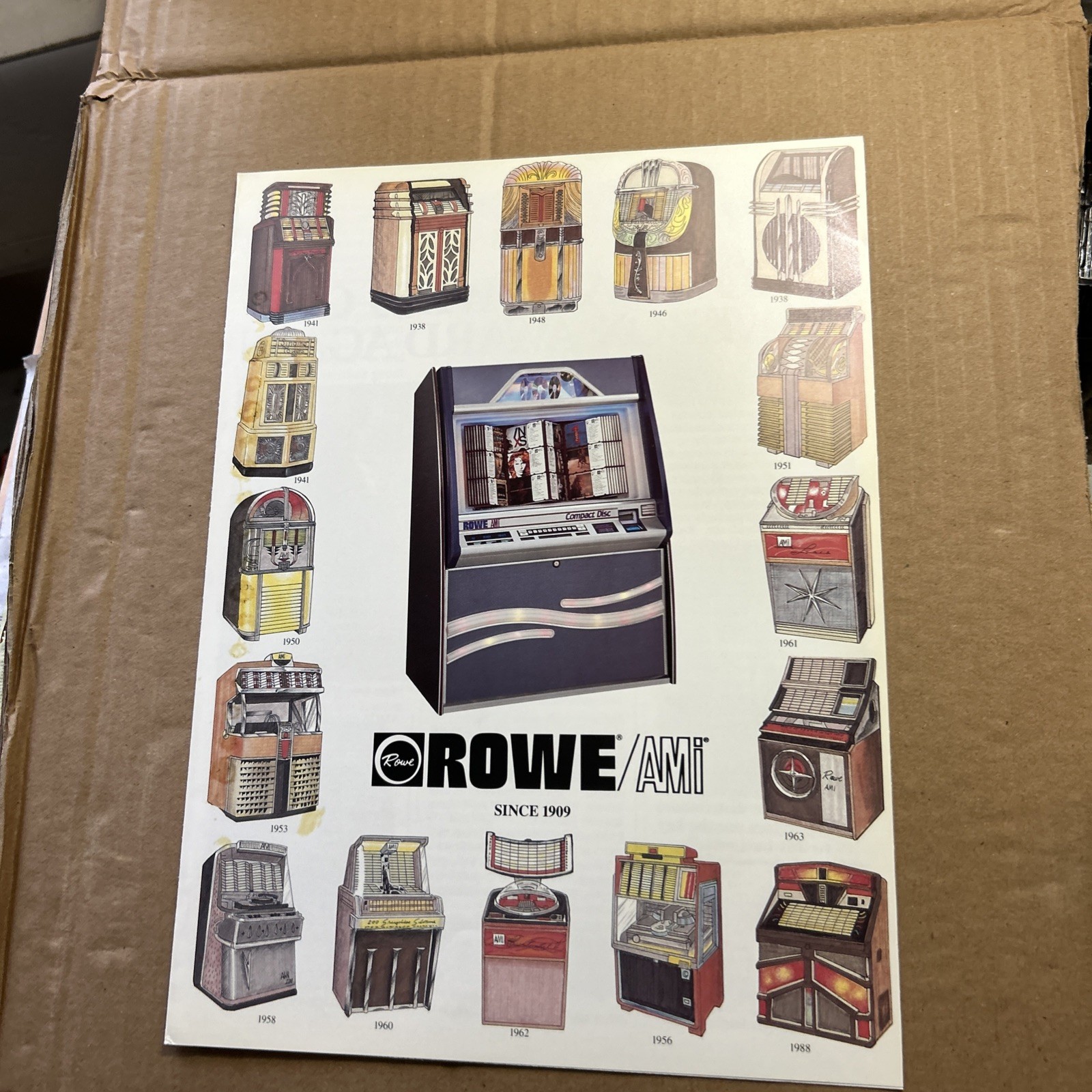 original ad Jukebox ROWE2 Page 1938 To 1988 Ad FLYER