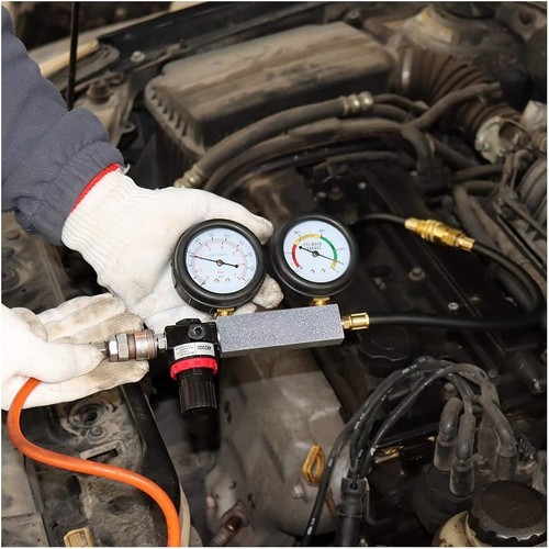 Cylinder Leak Down Tester Tool Kit, Gasoline Engine Compression Leak Down Tester