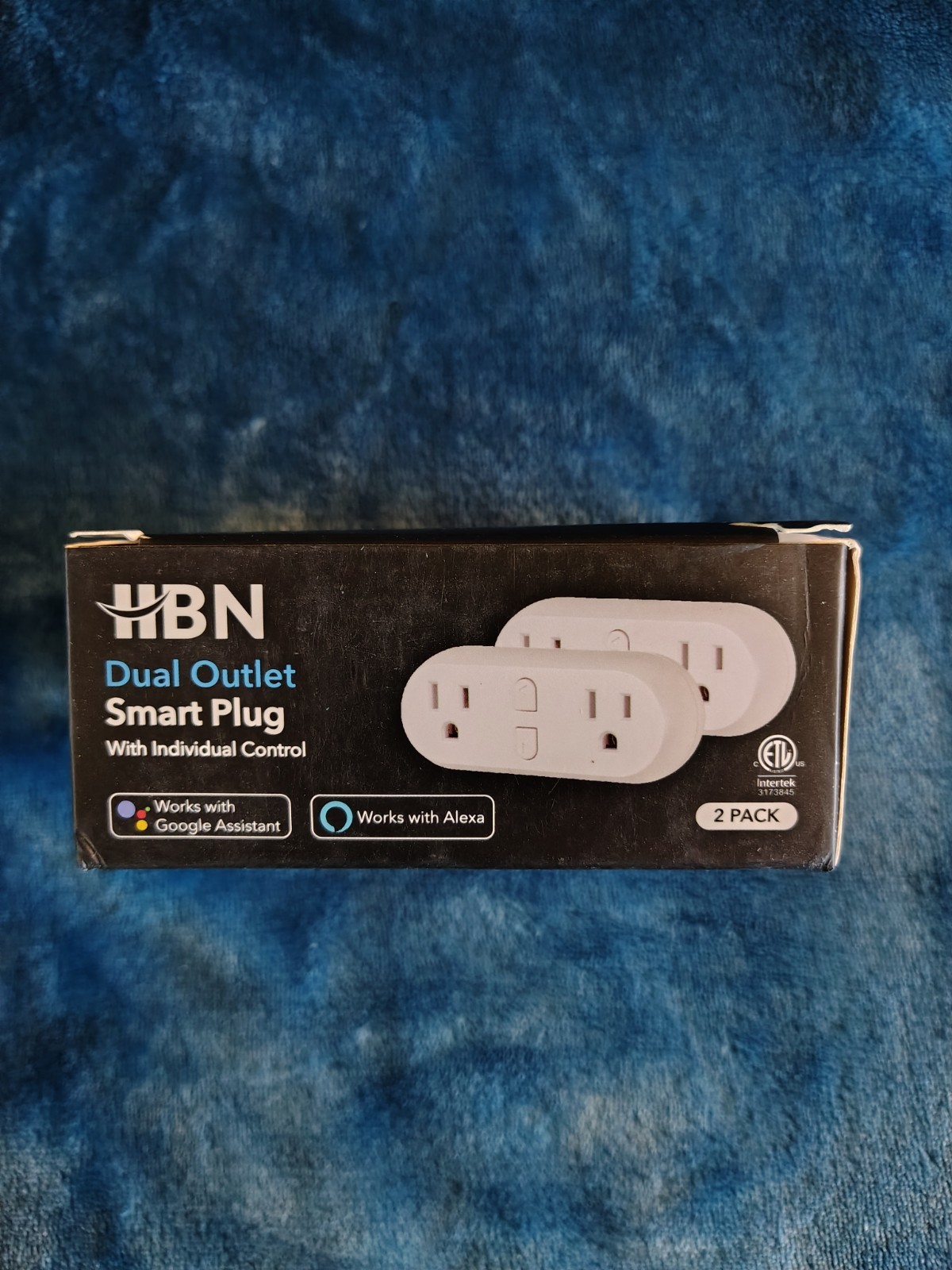 HBN Smart WiFi Dual Outlet Smart Plug Alexa and Google Assistant 2.4 Ghz 2 pack