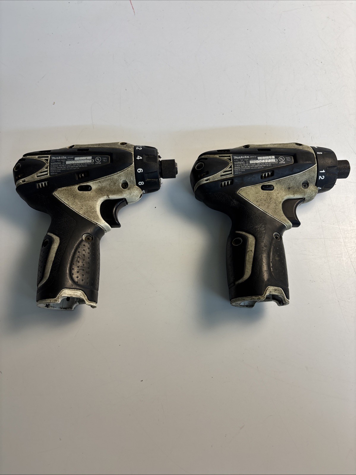 Makita DF030D 10.8V Cordless Drill Driver Pair Tested Working Tool Only