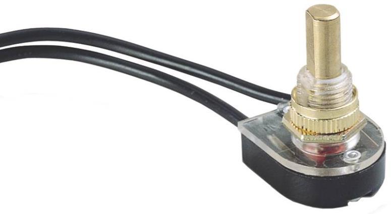 GB GARDNER GSW-25 ON-ON SINGLE POLE SINGLE THROW BRASS CANOPY SWITCH 6431274