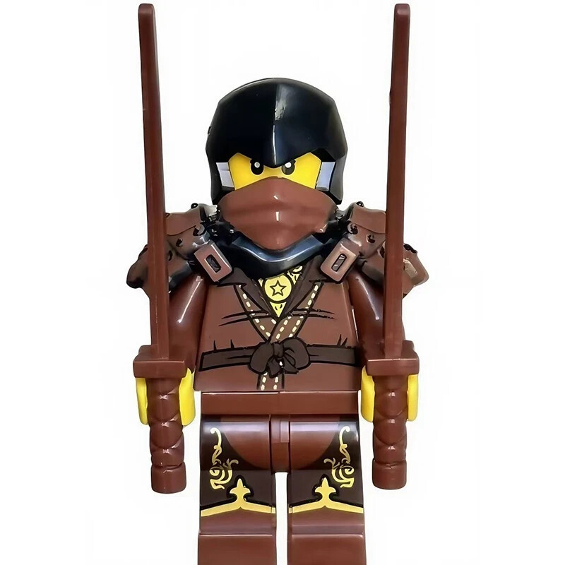 MOC Lego Minifig Figurine: Ninjago Dareth Brown Suit Fast Shipping