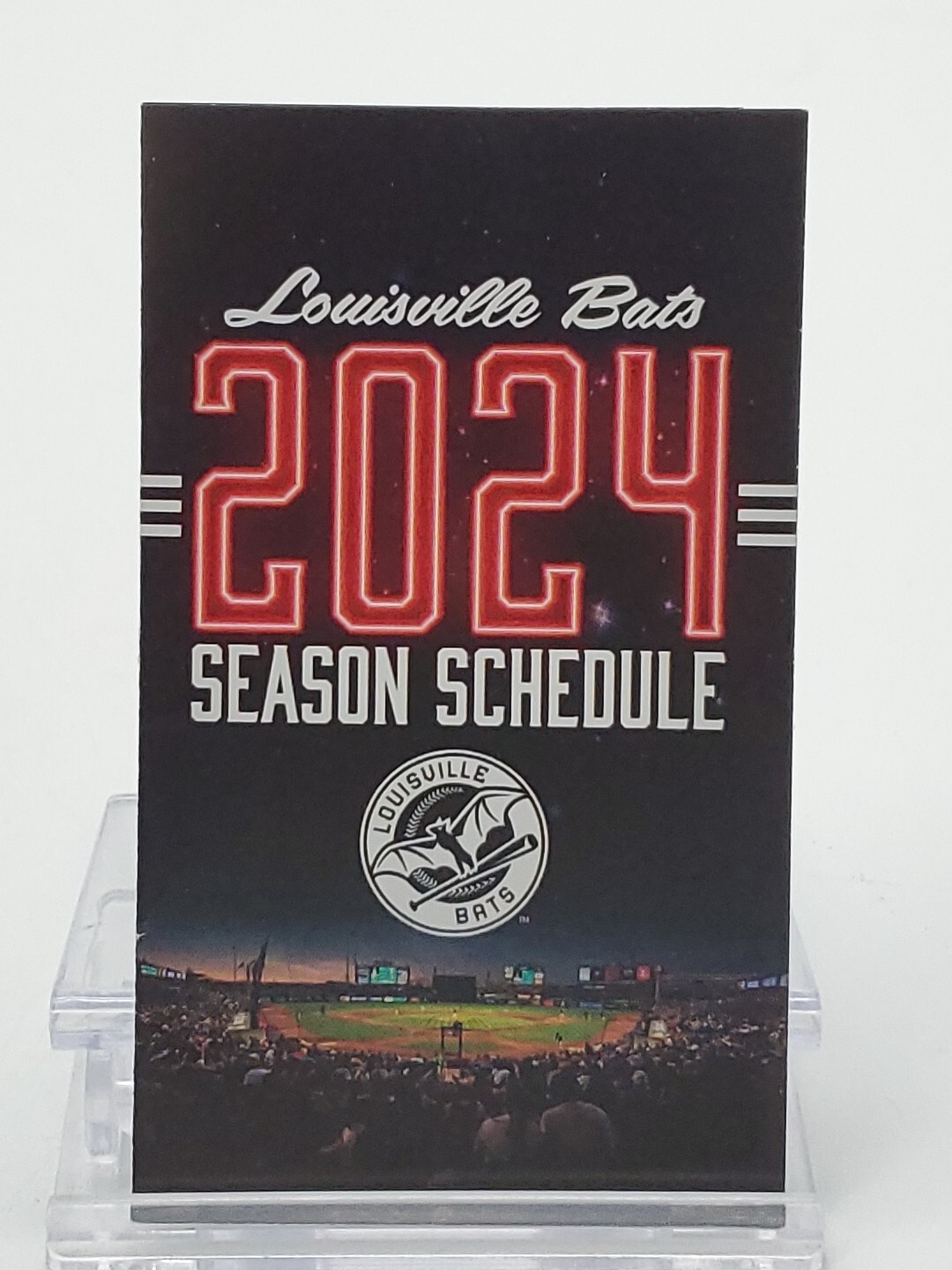 2024 LOUISVILLE BATS Pocket Schedule Minor League Baseball Cincinnati Reds AAA