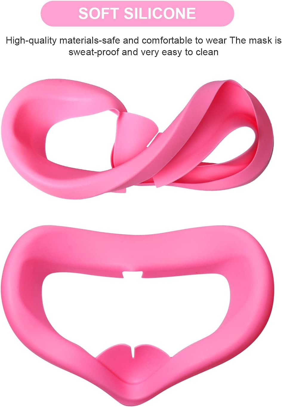 VR Adjustable Head Strap for Oculus Quest 2 Skins Cute Accessories with Silicone