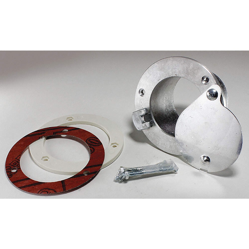 AMERICAN GARAGE DOOR SUPPLY EL32 Exhaust Port, For 2 in Door, Aluminum 5MVJ1