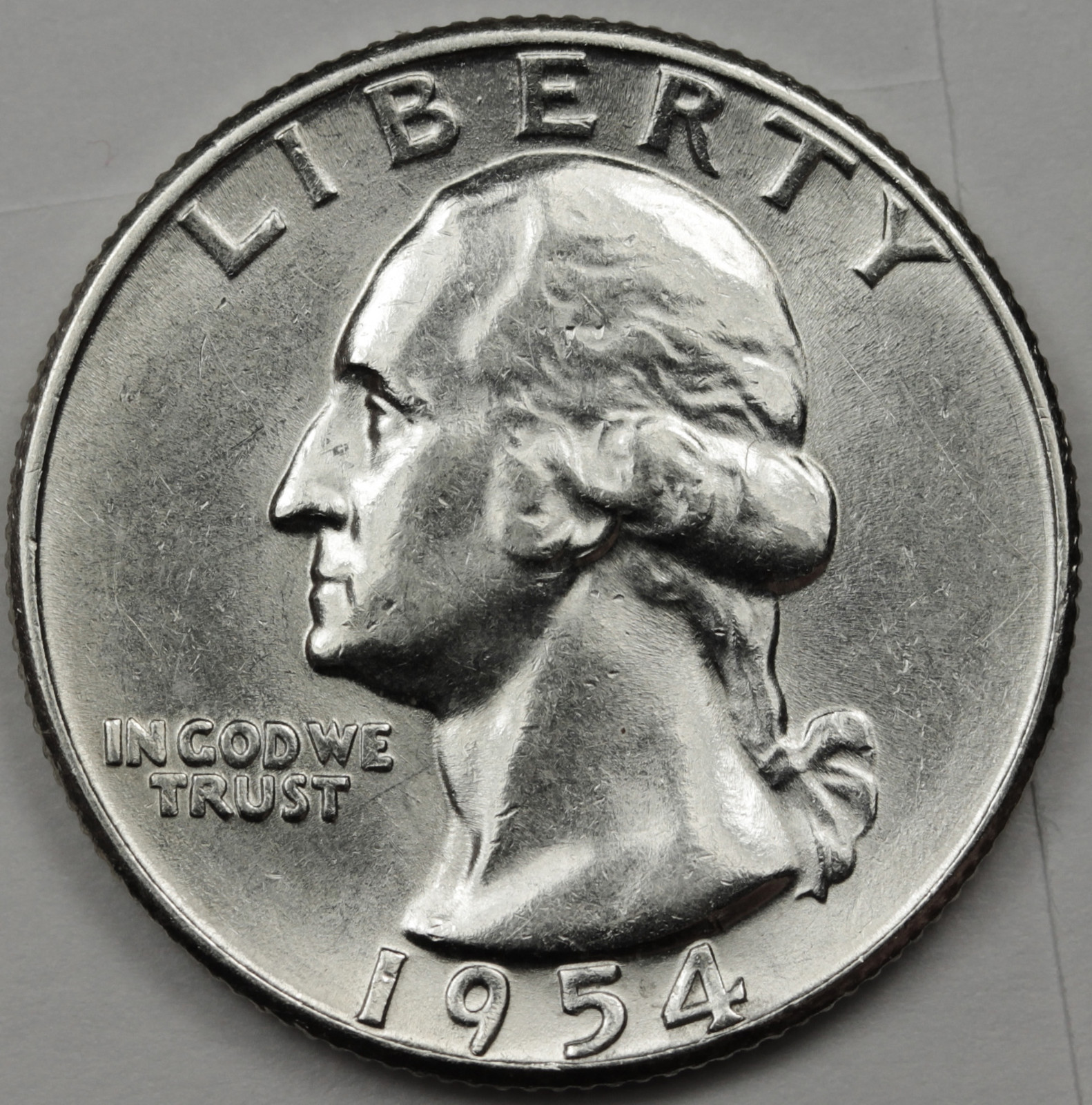 1954-s Washington Quarter.  Nice B.U.  87339   (Inventory A)