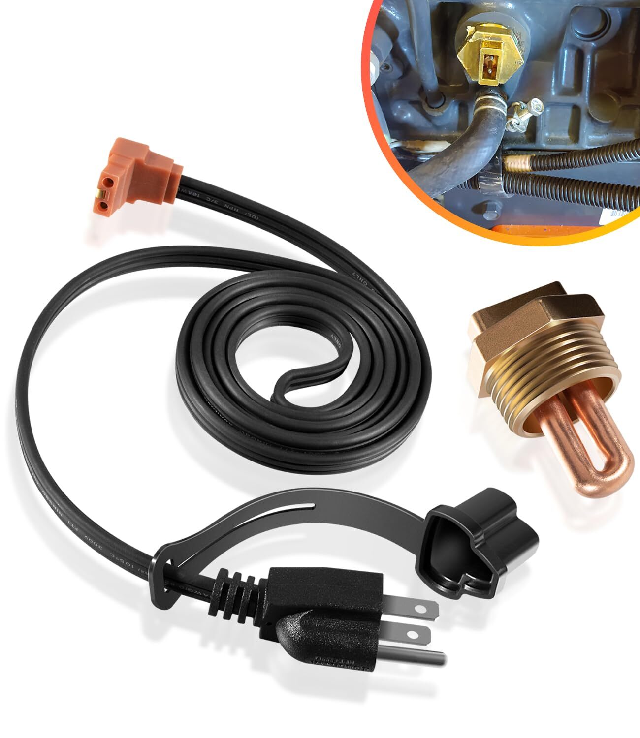 Replace 3100003 Engine Block Immersion Heater Fits for Eagle,Jaguar,Jeep,Massey