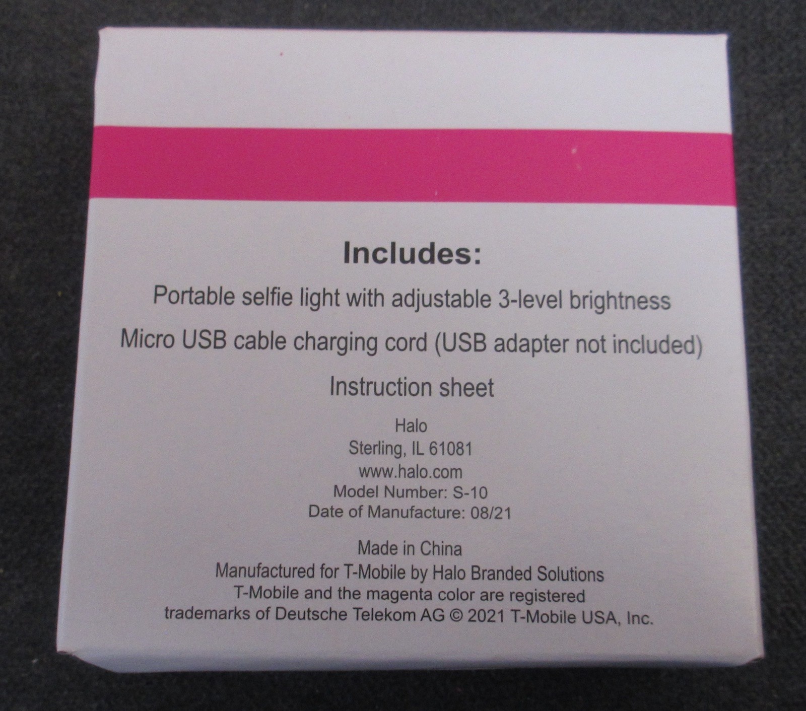 T Mobile Portable Selfie Light - NEW In Box