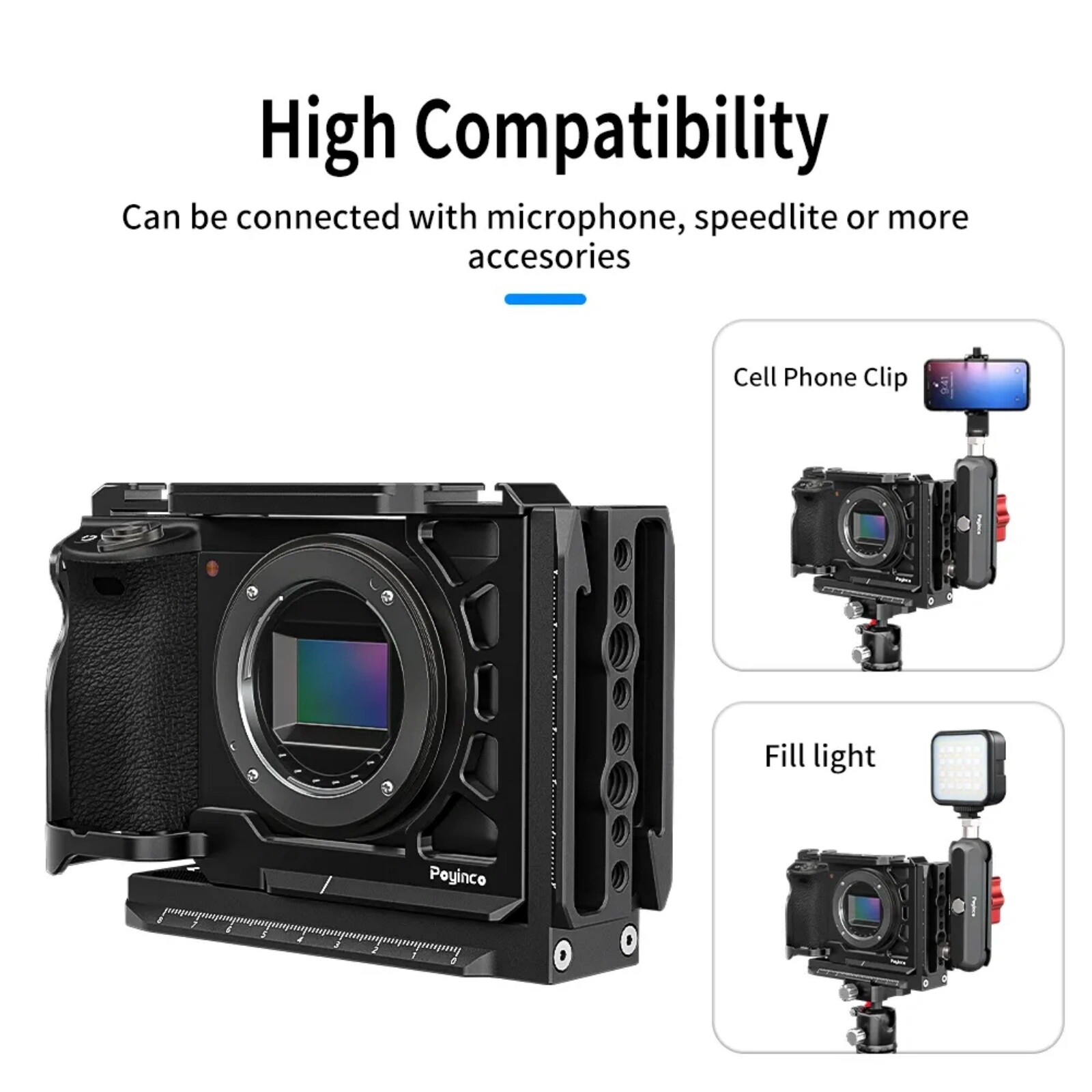 L Bracket Quick Release Plate for DJI RS4 RS3 RS2 Gimbal Arca Swiss Mount