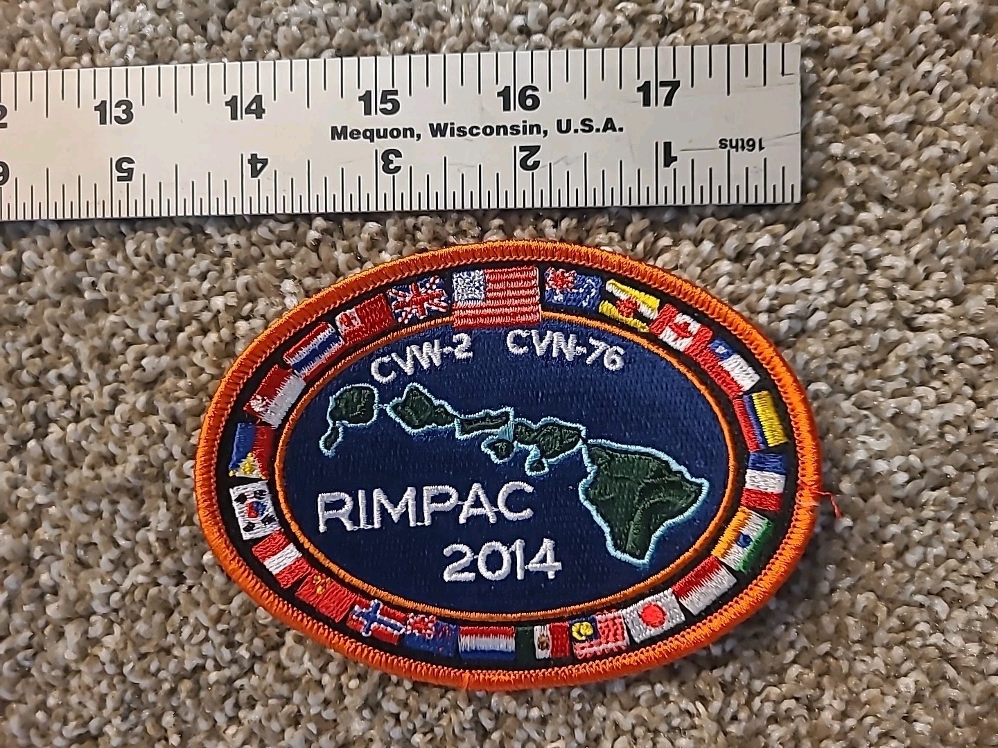 Rimpac 2014 CVN-76, CVW-2 patch.