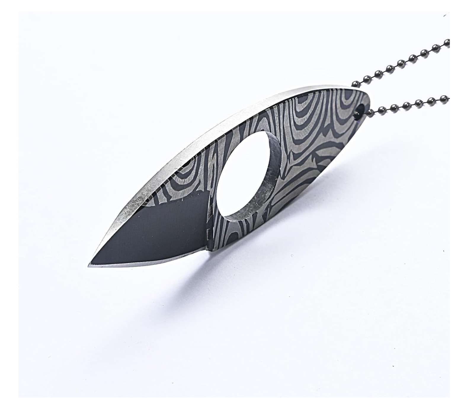 MINI Full Tang Neck Knife with Sheath/Necklace, Fixed Blade EDC Knife, 3" Small