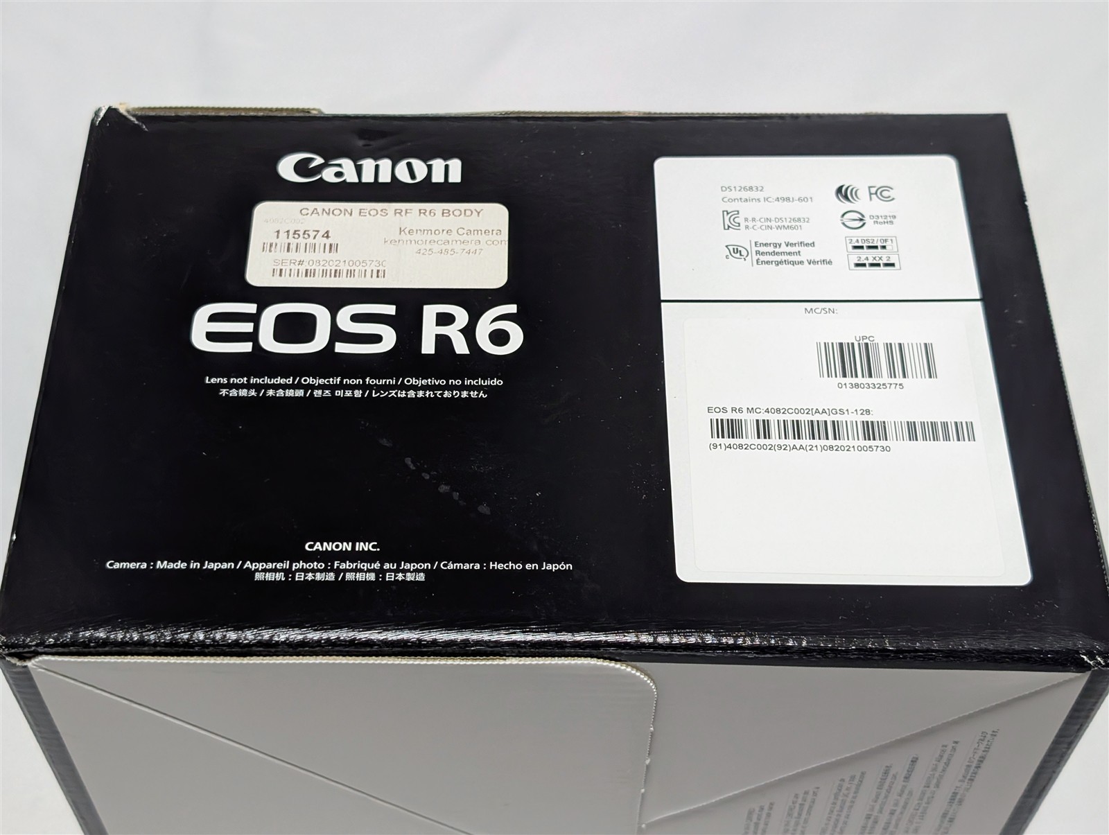 Canon EOS R6 Box & Strap ONLY! - NO CAMERA!