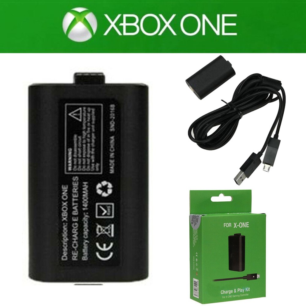 New Microsoft Battery For Xbox One Wireless Controller 1400mAh Rechargeable