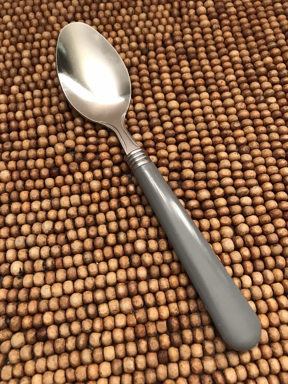 Gibson? Stainless GREY Plastic PLACE SOUP SPOON 7” EUC