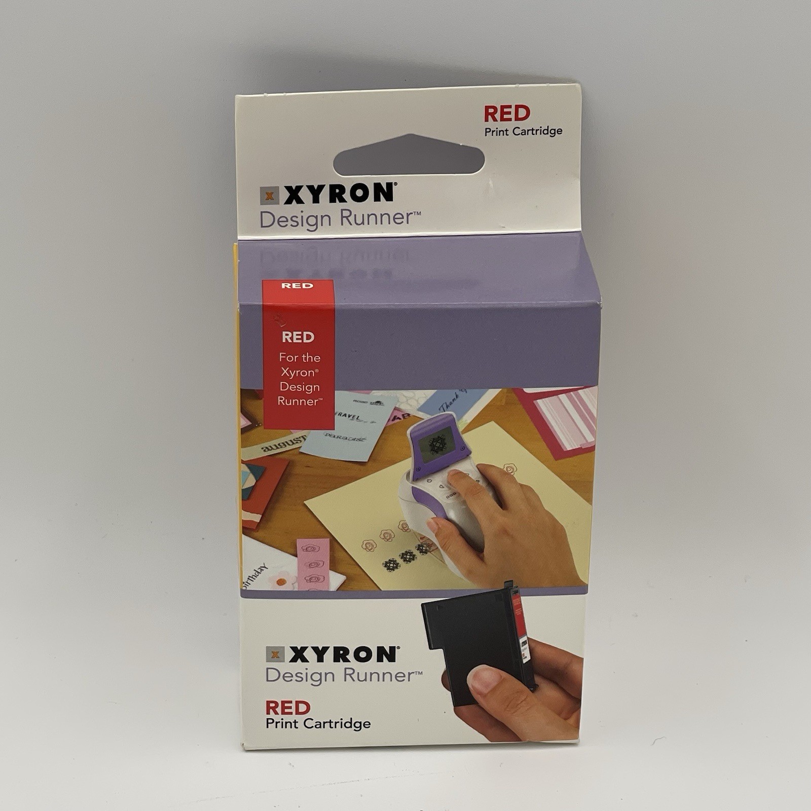 Xyron Design Runner Red Ink Print Cartridge Sealed NEW